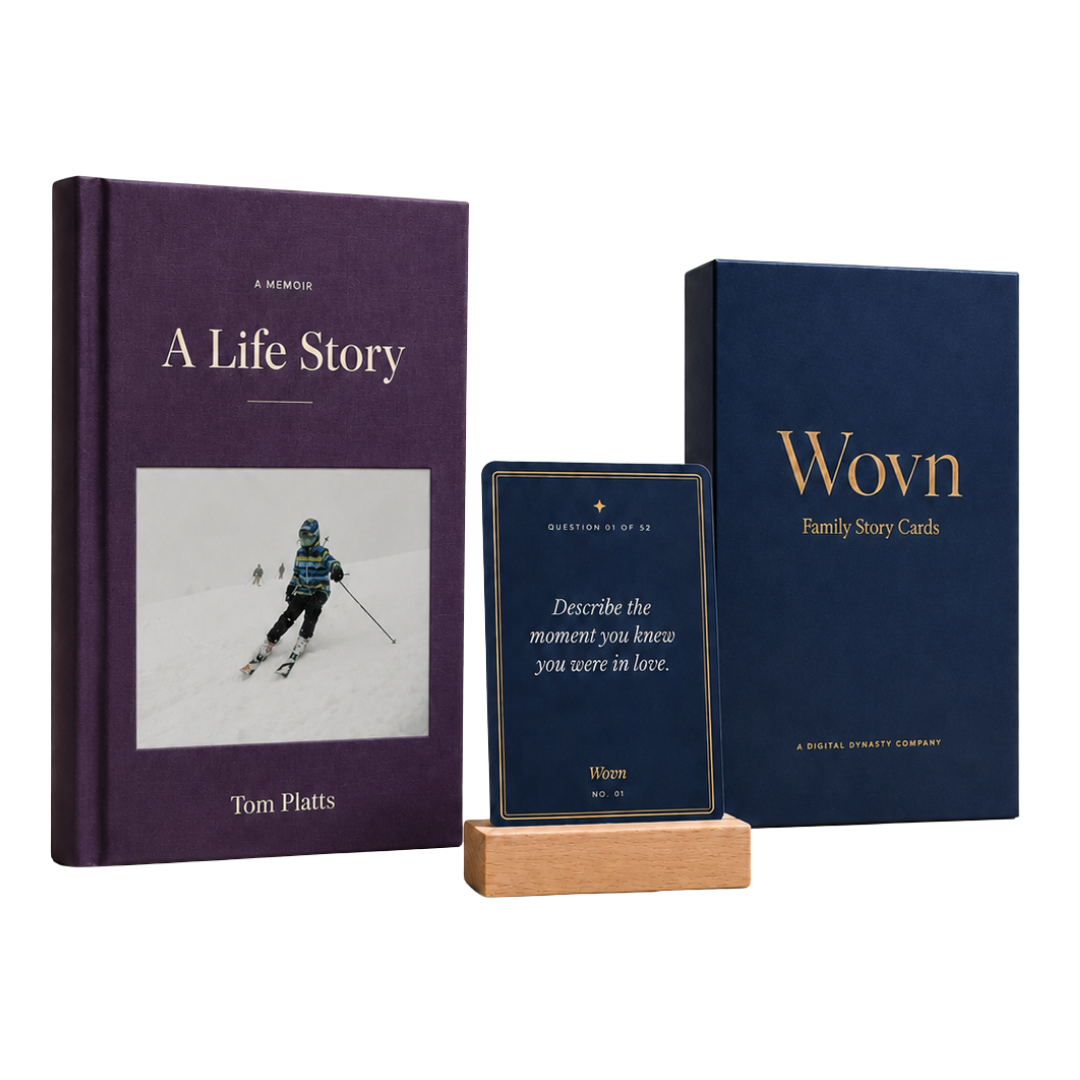 Wovn — The Legacy Bundle, The Good Life book, box and card together